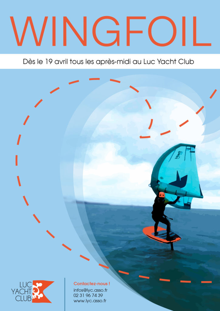Wing Foil à Luc sur mer Lancement du wing foil